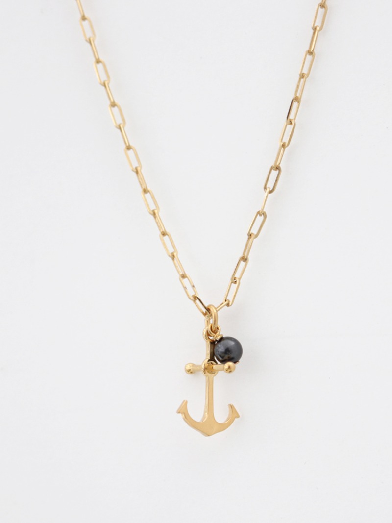 Gold Anchor Necklace (골드 닻 목걸이)